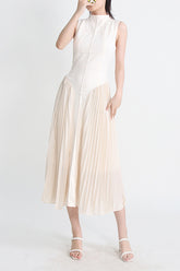 Amira Highend Sleeveless Pleated Dress | Dress In Beauty